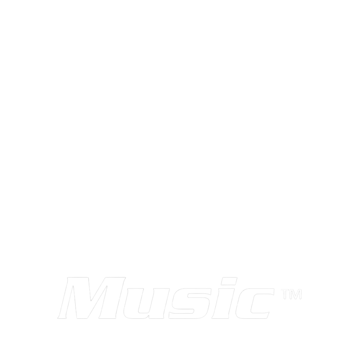 GMUSIC old regular logo remastered (transparent white)